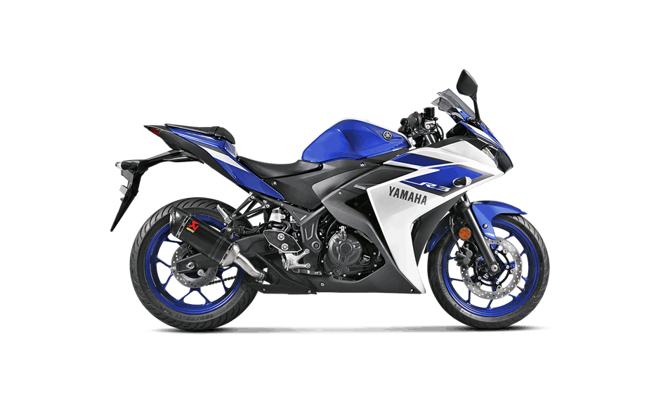 Akrapovic Slip-on Line Carbon Einddemper met E-keur Yamaha YZF-R3 2015 - 2016